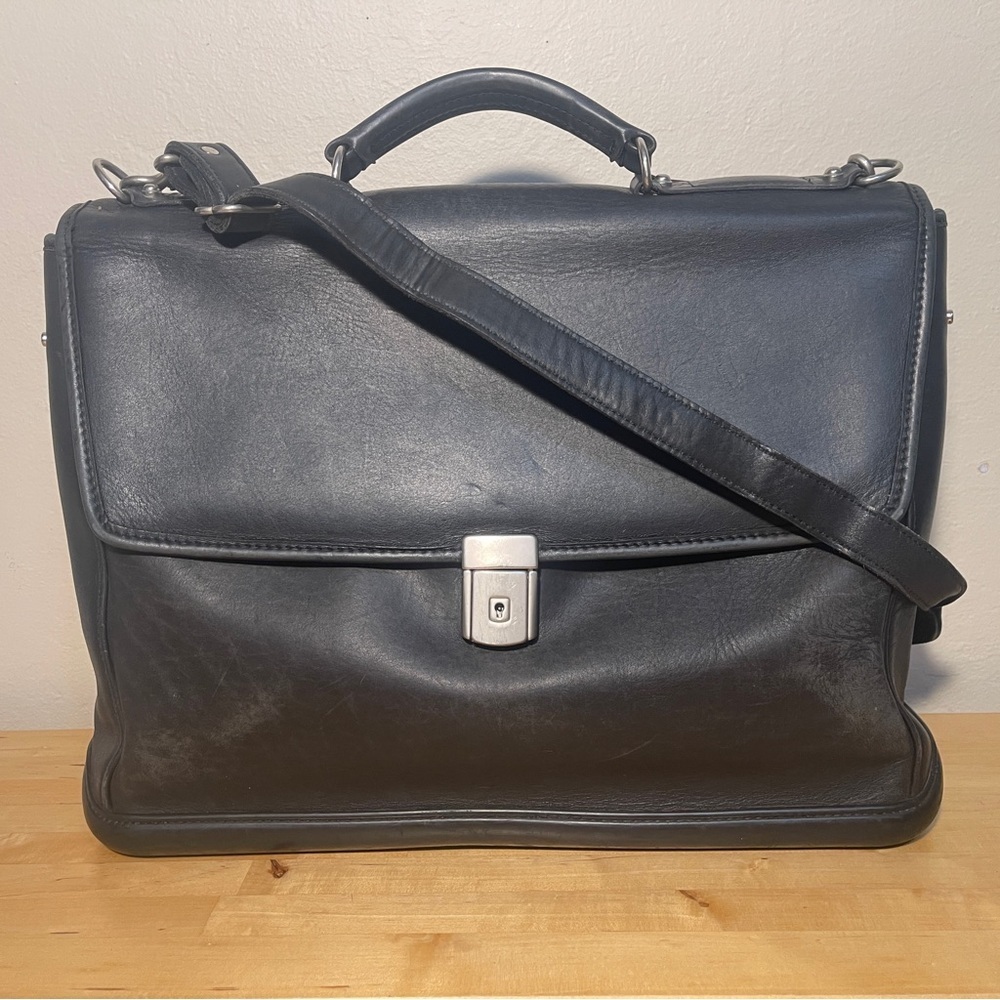 Jack Georges vintage made in the USA leather briefcase